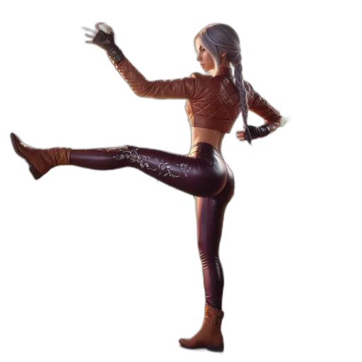 staff, 3d render, concept art, pixel art, fantasy art, woman, unique, ensemble transparent PNG cut-out