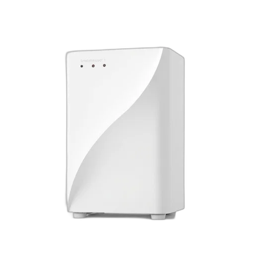 white, router, curved, design, small, logo, top, left transparent PNG cut-out