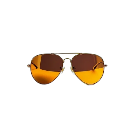 3d render, golden, earth tones, pair, bright, yellow, sunglasses, reflective transparent PNG cut-out