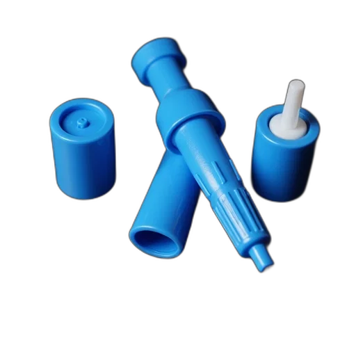 umbrella, weapon, 3d render, blue, white, plastic, toy, lying transparent PNG cut-out