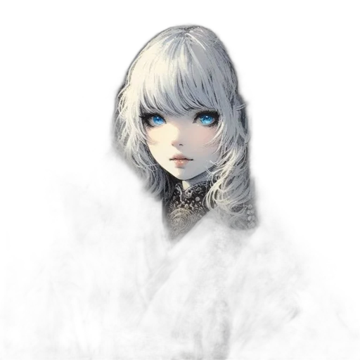 face, staff, mask, creature, fantasy art, concept art, pixel art, anime transparent PNG cut-out