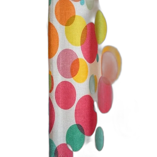 umbrella, dress, bottle, shoes, 3d render, colorful, pastel, close-up transparent PNG cut-out