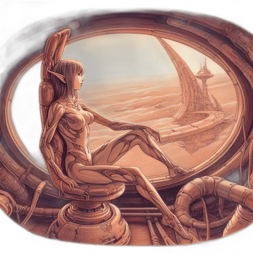 hair, jewelry, dragon, dress, fantasy art, concept art, oil painting, photorealistic transparent PNG cut-out