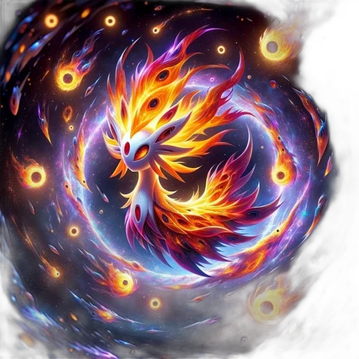 dragon, staff, hair, fantasy art, concept art, anime, pixel art, fire transparent PNG cut-out