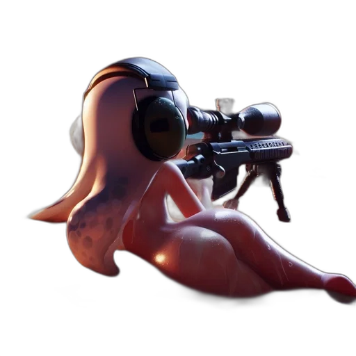 weapon, robot, creature, animal, 3d render, concept art, cyberpunk, photorealistic transparent PNG cut-out
