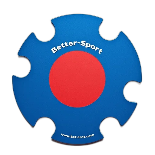 3d render, blue, red, foam, puzzle, mat, white, border transparent PNG cut-out