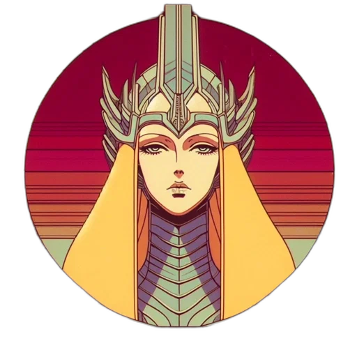 crown, jewelry, face, fantasy art transparent PNG cut-out