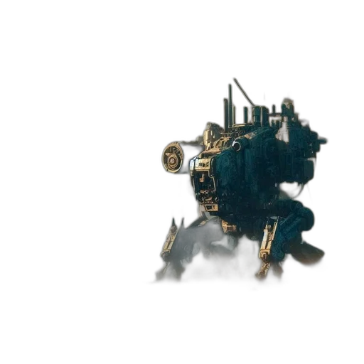 robot, weapon, dragon, mask, concept art, 3d render, pixel art, watercolor transparent PNG cut-out