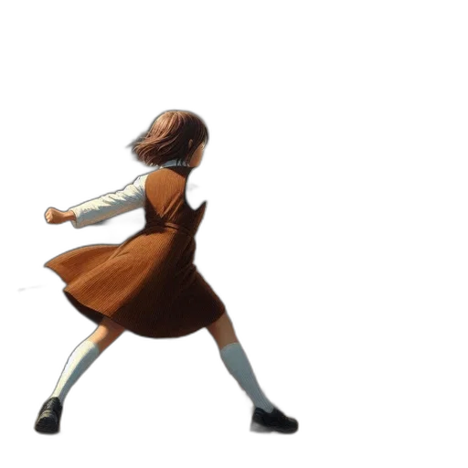 dress, robot, staff, jacket, concept art, 3d render, anime, pixel art transparent PNG cut-out