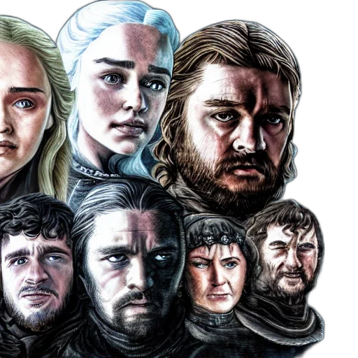 face, comic book art, concept art, fantasy art, game, thrones, digital, art transparent PNG cut-out