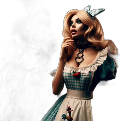 dress, fantasy art, concept art, 3d render, photorealistic, green, earth tones, unusual transparent PNG cut-out