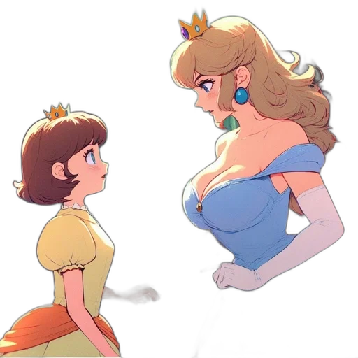 crown, dress, concept art, cartoon, watercolor, 3d render, underwater, outer space transparent PNG cut-out