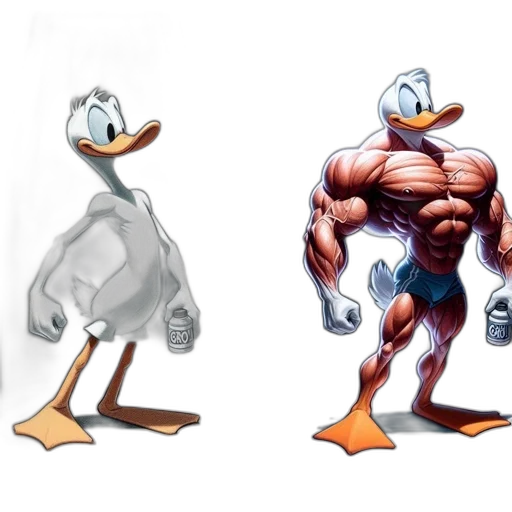 animal, creature, concept art, 3d render, pixel art, comic book art, comparison, two transparent PNG cut-out