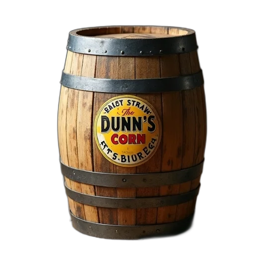 bottle, furniture, 3d render, rustic, wooden, barrel, metal, band transparent PNG cut-out
