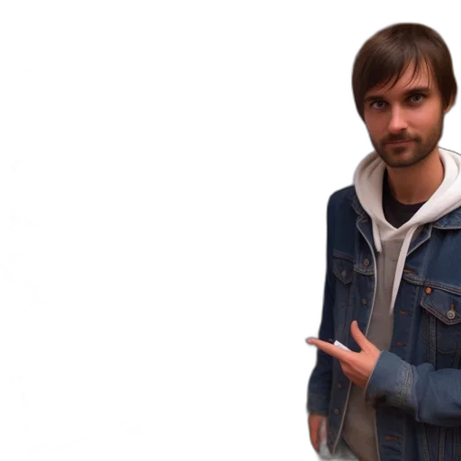 jacket, staff, face, weapon, photorealistic, 3d render, concept art, pixel art transparent PNG cut-out