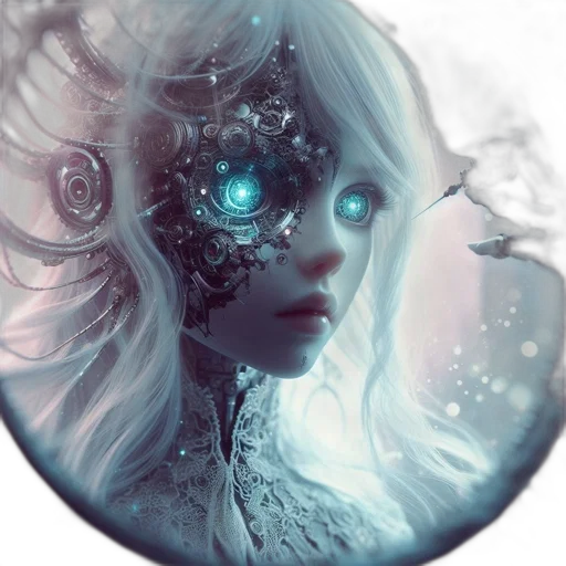 mask, face, robot, jewelry, fantasy art, concept art, photorealistic, pixel art transparent PNG cut-out