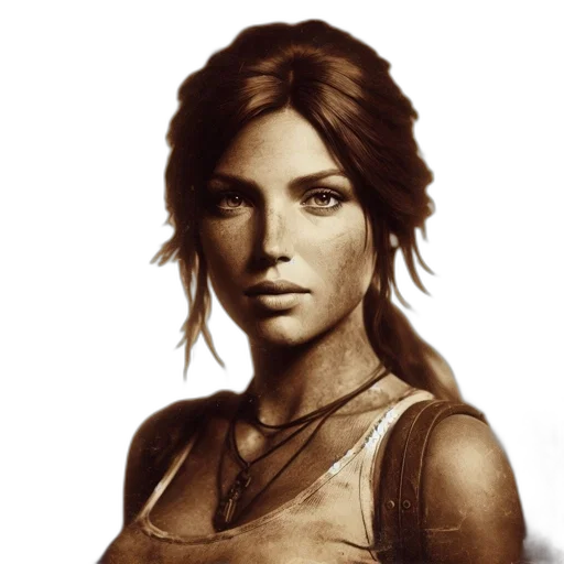 face, photorealistic, fantasy art, concept art, comic book art, portrait, features, determined transparent PNG cut-out