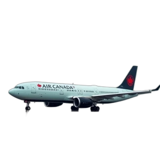 air, canada, passenger, plane, tarmac transparent PNG cut-out