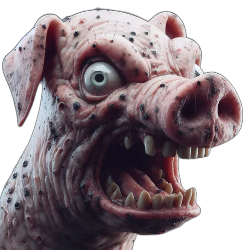 creature, animal, face, mask, 3d render, concept art, photorealistic, fantasy art transparent PNG cut-out