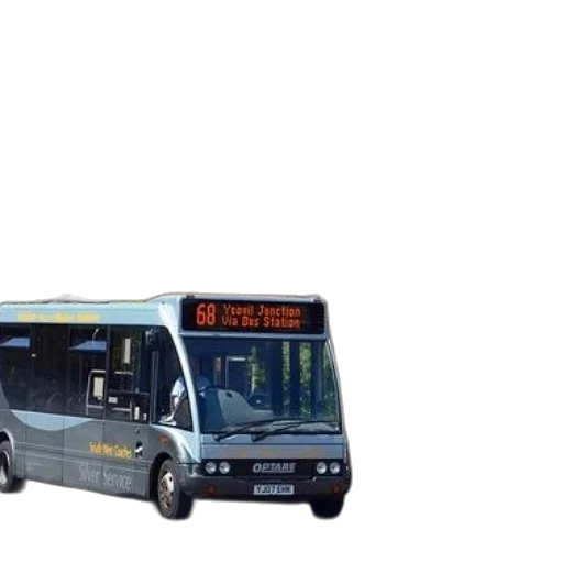 staff, 3d render, concept art, photorealistic, silver, bus, route, number transparent PNG cut-out