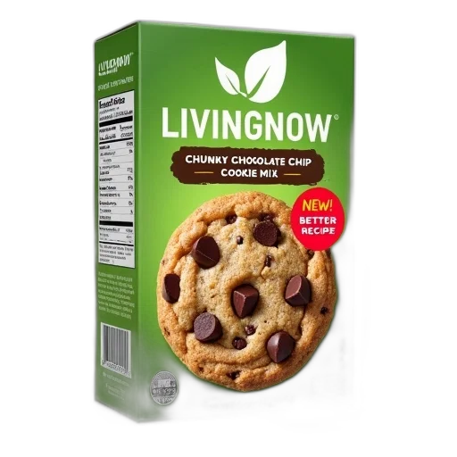 food, box, livingnow, chunky, chocolate, chip, cookie, mix transparent PNG cut-out