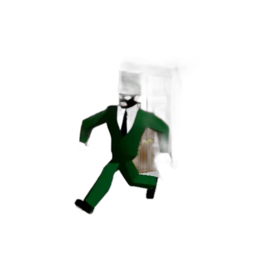 robot, mask, jacket, staff, 3d render, pixel art, concept art, cartoon transparent PNG cut-out