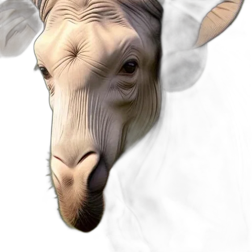 animal, mask, creature, face, photorealistic, 3d render, concept art, fantasy art transparent PNG cut-out
