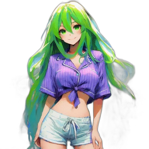 dress, jacket, hair, staff, anime, pixel art, watercolor, fantasy art transparent PNG cut-out