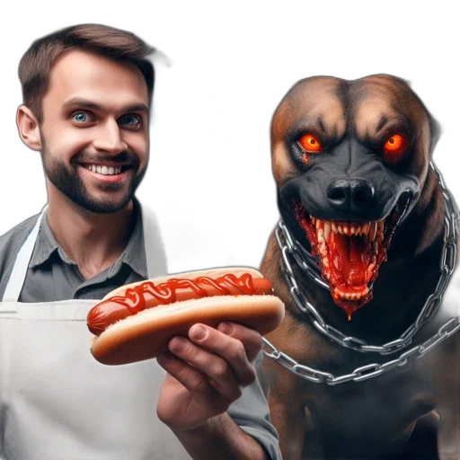 food, creature, animal, staff, concept art, photorealistic, 3d render, comic book art transparent PNG cut-out