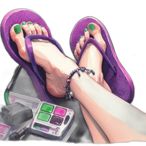 shoes, jewelry, car, photorealistic, watercolor, concept art, cyberpunk, green transparent PNG cut-out
