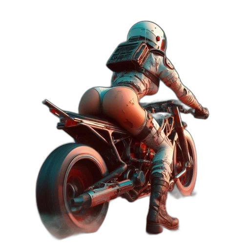 weapon, robot, car, concept art, cyberpunk, 3d render, fantasy art, astronaut transparent PNG cut-out