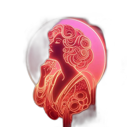 mask, jewelry, face, hair, 3d render, concept art, vaporwave, photorealistic transparent PNG cut-out