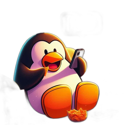 animal, creature, staff, concept art, 3d render, cartoon, pixel art, penguin transparent PNG cut-out