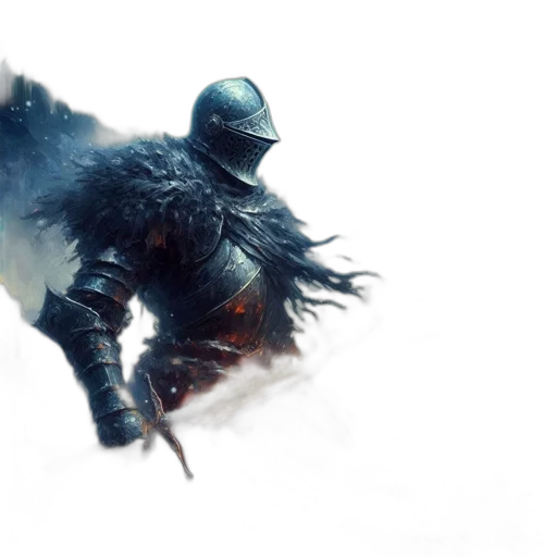 sword, dragon, concept art, fantasy art, 3d render, warrior, dark, armor transparent PNG cut-out