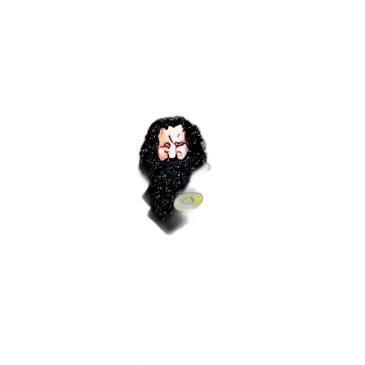 mask, hair, face, creature, pixel art, cartoon, 3d render, concept art transparent PNG cut-out