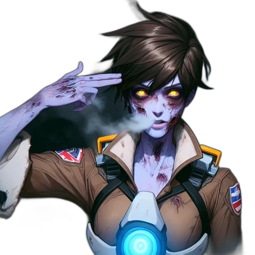 staff, jacket, face, weapon, cyberpunk, concept art, anime, fantasy art transparent PNG cut-out
