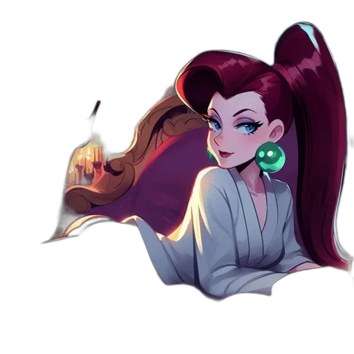 staff, concept art, fantasy art, anime, pixel art, dark, animated, female transparent PNG cut-out