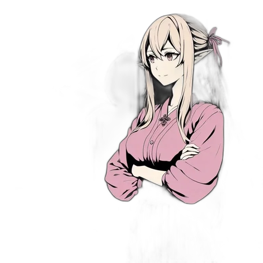 staff, jacket, dragon, flower, anime, pixel art, concept art, fantasy art transparent PNG cut-out
