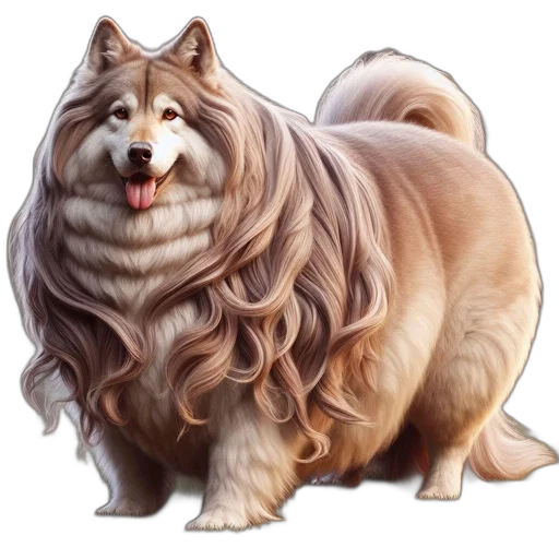 hair, animal, creature, crown, photorealistic, concept art, watercolor, fantasy art transparent PNG cut-out