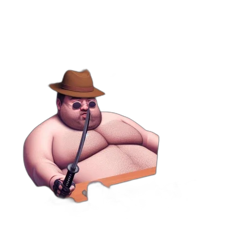 hat, animal, staff, creature, concept art, pixel art, 3d render, cartoon transparent PNG cut-out