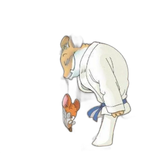 staff, dress, creature, animal, concept art, watercolor, anime, cartoon transparent PNG cut-out
