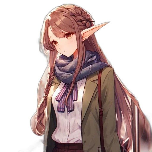 staff, jacket, sword, dragon, fantasy art, concept art, pixel art, anime transparent PNG cut-out