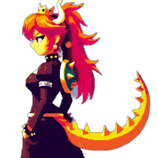 staff, crown, dragon, weapon, pixel art, concept art, fantasy art, anime transparent PNG cut-out