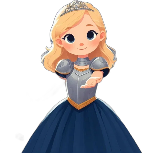 dress, crown, cartoon, concept art, fantasy art, anime, regal, scene transparent PNG cut-out