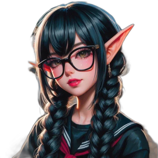 dragon, staff, face, fantasy art, pixel art, anime, concept art, dark transparent PNG cut-out