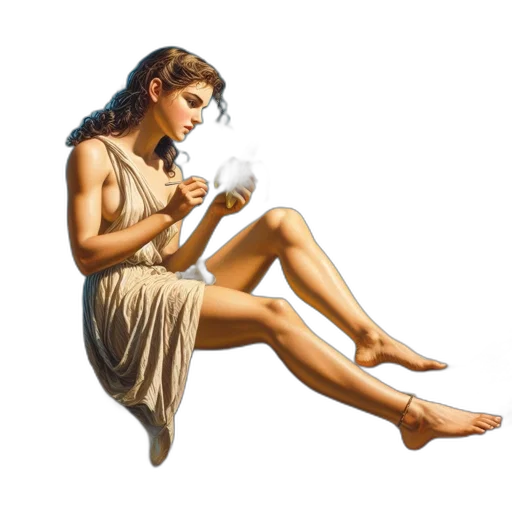 jewelry, dress, photorealistic, concept art, oil painting, fantasy art, woman, white transparent PNG cut-out