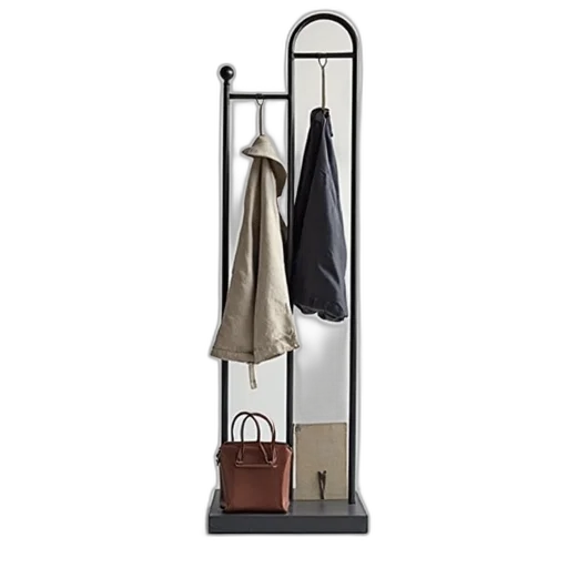 furniture, umbrella, staff, earth tones, metal, coat, stand, four transparent PNG cut-out