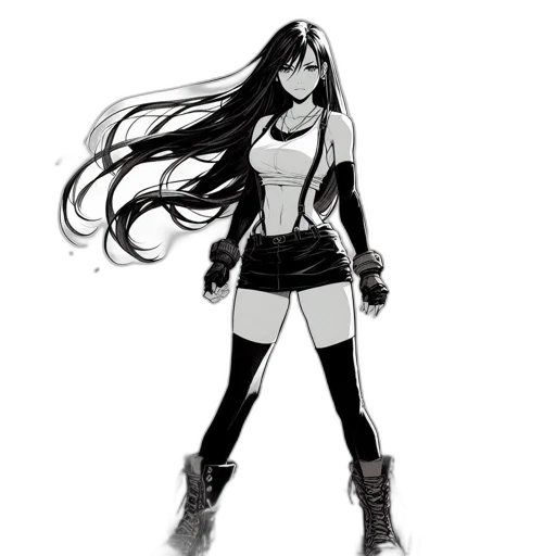 comic book art, concept art, cartoon, fantasy art, monochrome, dark, illustration, portrays transparent PNG cut-out