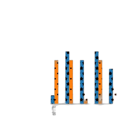 furniture, pixel art, 3d render, blue, sales, statistics, items, different transparent PNG cut-out
