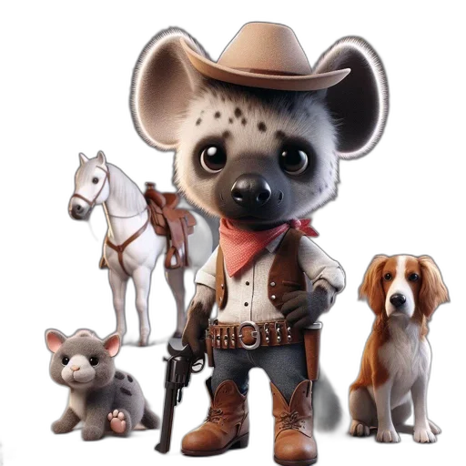 animal, staff, concept art, 3d render, cartoon, fantasy art, anthropomorphic, animals transparent PNG cut-out
